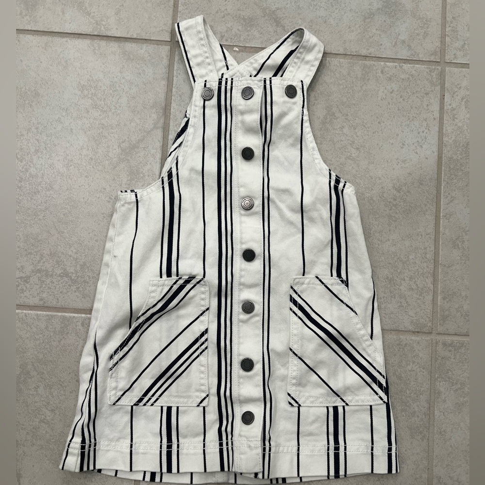 Toddler denim button down dress